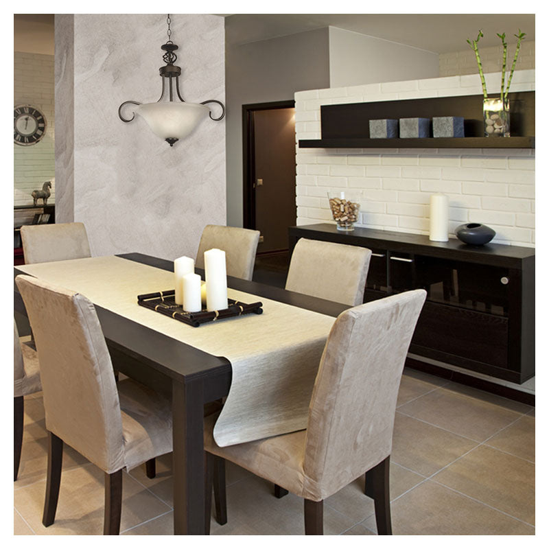 Chocolate 3-light E27 ceiling lamp