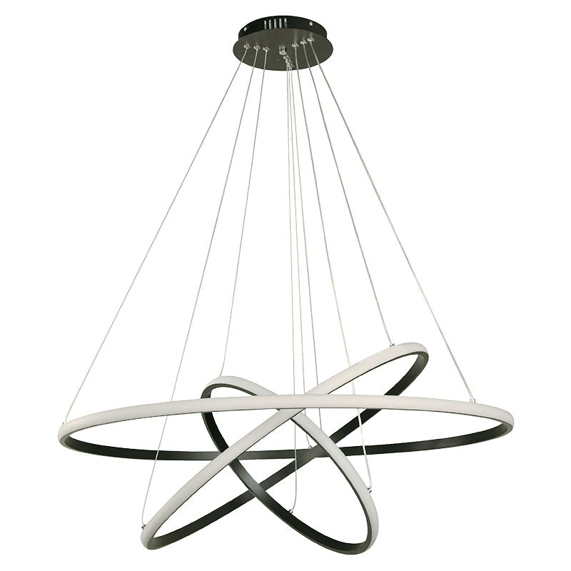 Lámpara colgante moderna negra 1 luz led 32899
