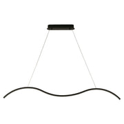 Modern black pendant lamp 1 LED light 23741