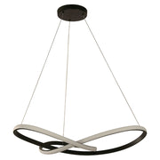 Modern Black Pendant Lamp 1 LED Light 23803