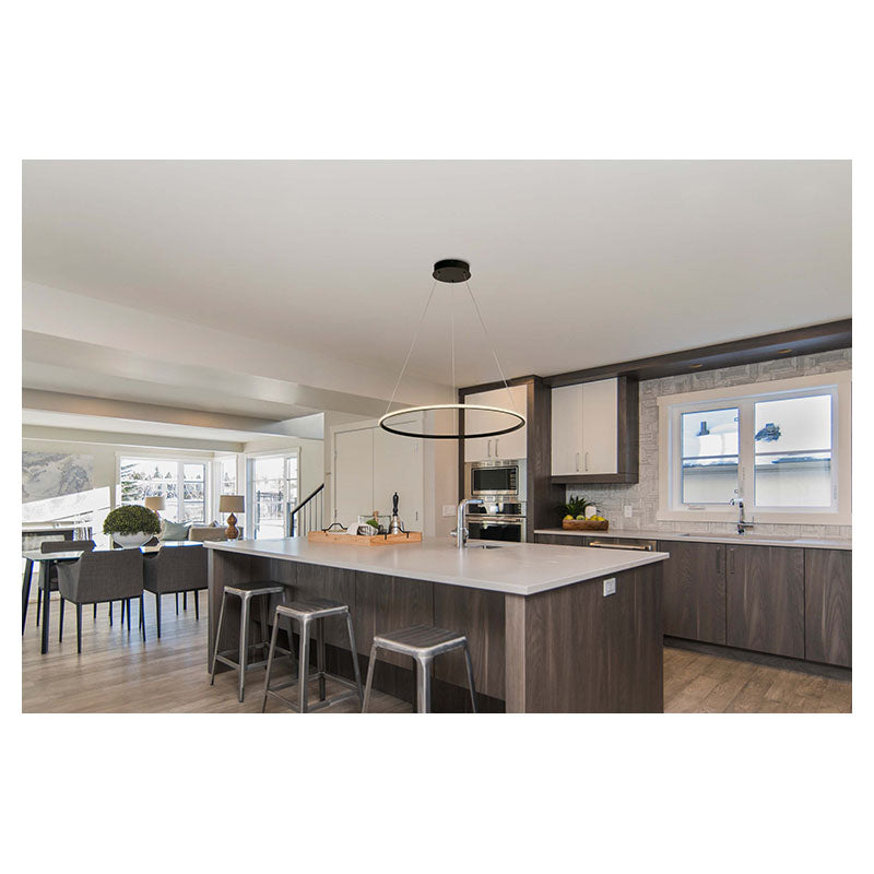 Modern Black Pendant Light 1 LED Bulb 23737