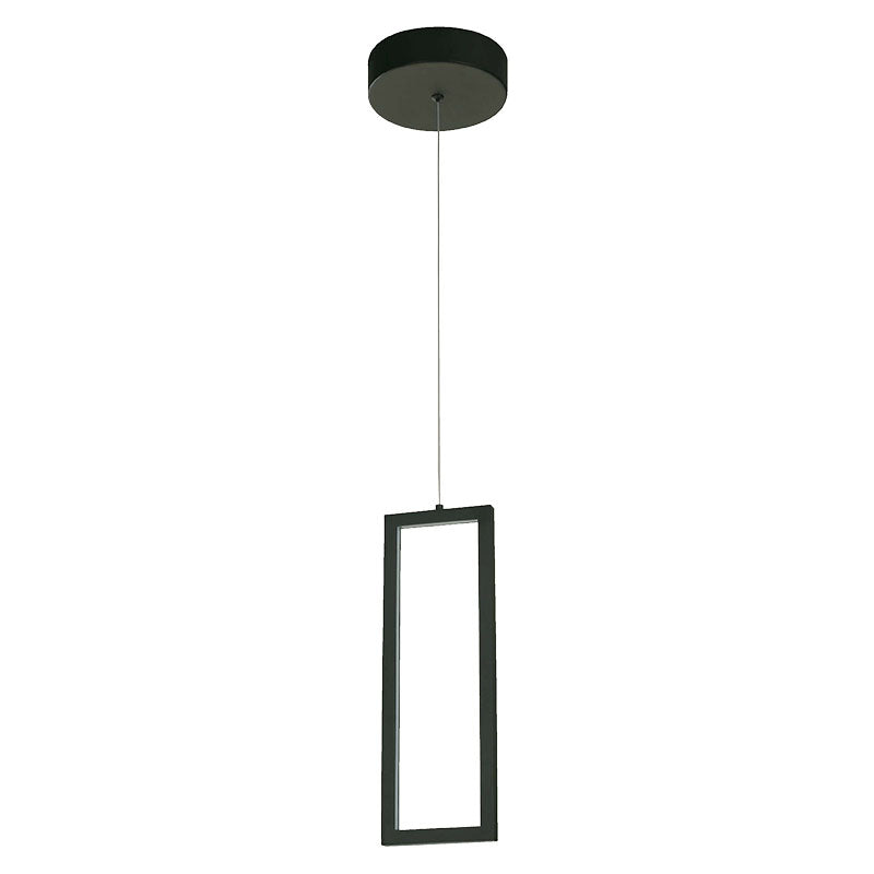 Lámpara colgante moderna negra 1 luz led atenuable 24067