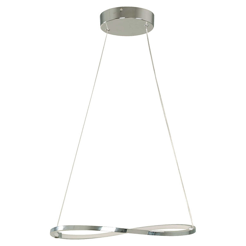 Lámpara colgante moderna cromada 1 luz led 24105