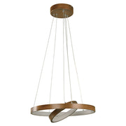 Modern wooden pendant lamp 1 LED light 24106