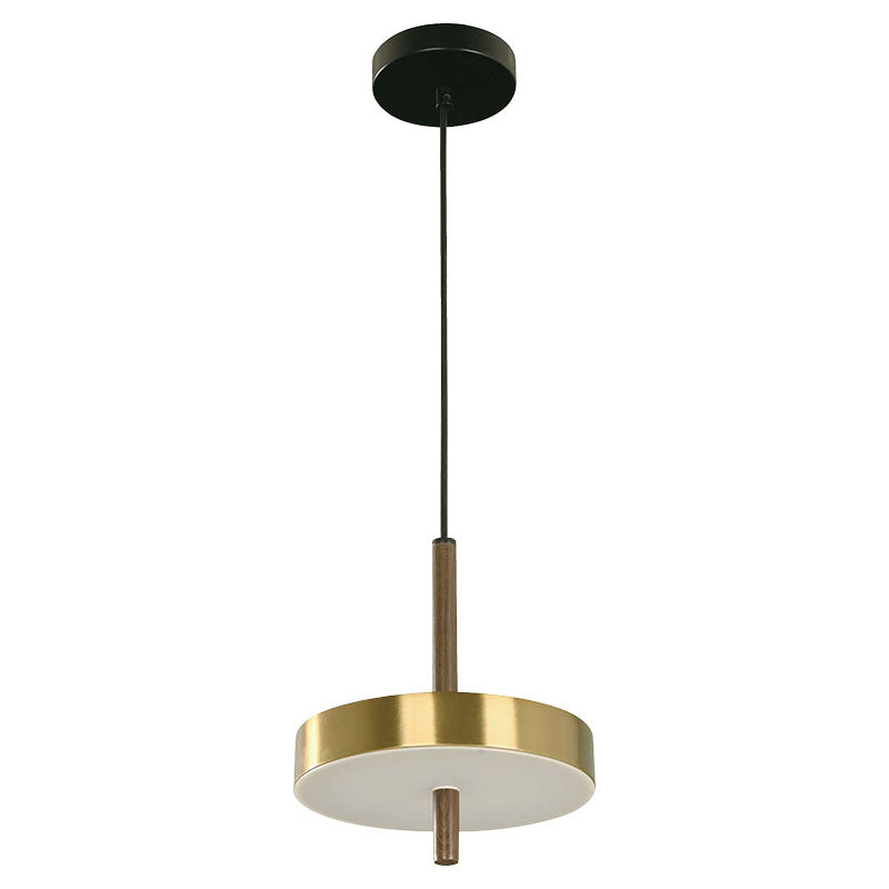 Lámpara colgante moderna dorada 1 luz led 24144