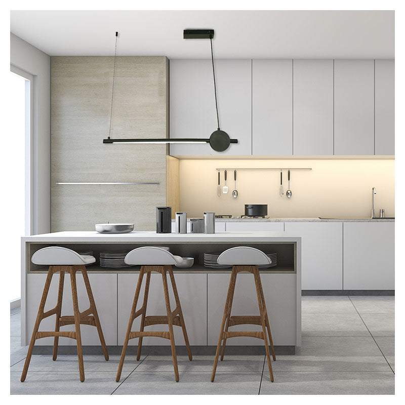 Lámpara colgante moderna negra 1 luz led 24148