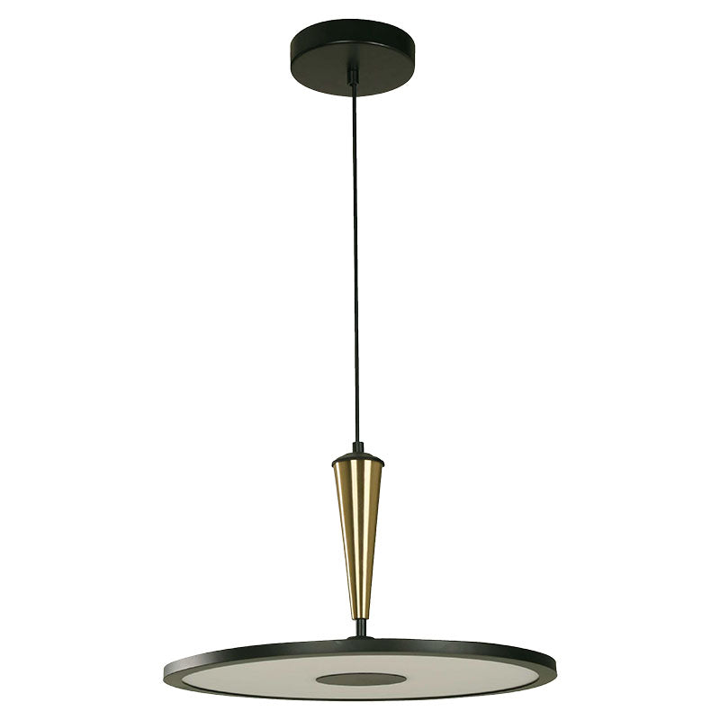 Lámpara colgante moderna dorada 1 luz led 24150