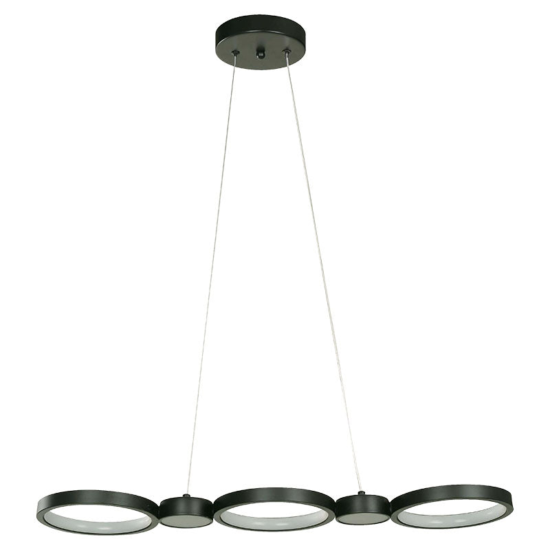 Lámpara colgante moderna negra 1 luz led 24153