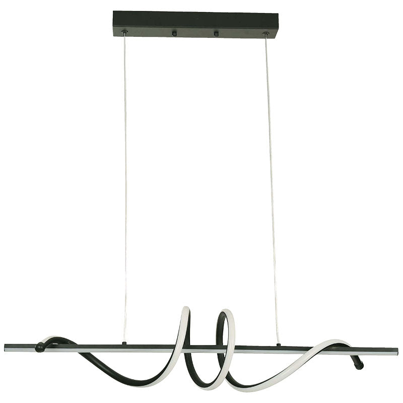 Modern Black Pendant Light 1 LED Bulb 24154