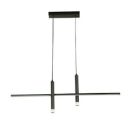 Modern black pendant lamp 1 LED light 24155