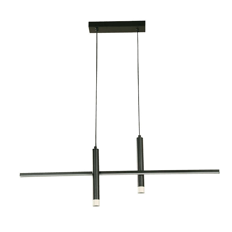 Modern black pendant lamp 1 LED light 24155