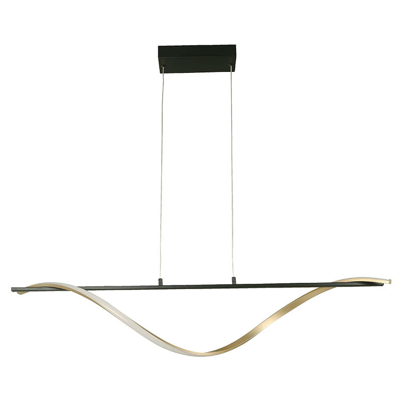 Lámpara colgante moderna dorada 1 luz led 24115