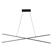 Modern black ceiling lamp 2 LED lights 32901