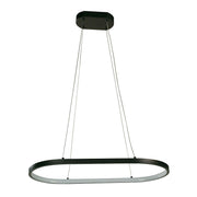 Lámpara de techo moderna negro 1 luz led 24091