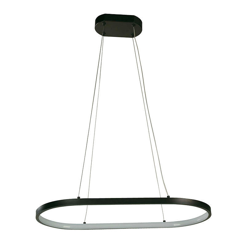 Lámpara de techo moderna negro 1 luz led 24091