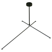 Modern black ceiling light 1 bulb 33615-2