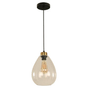 Lámpara colgante moderna negra 1 luz E27