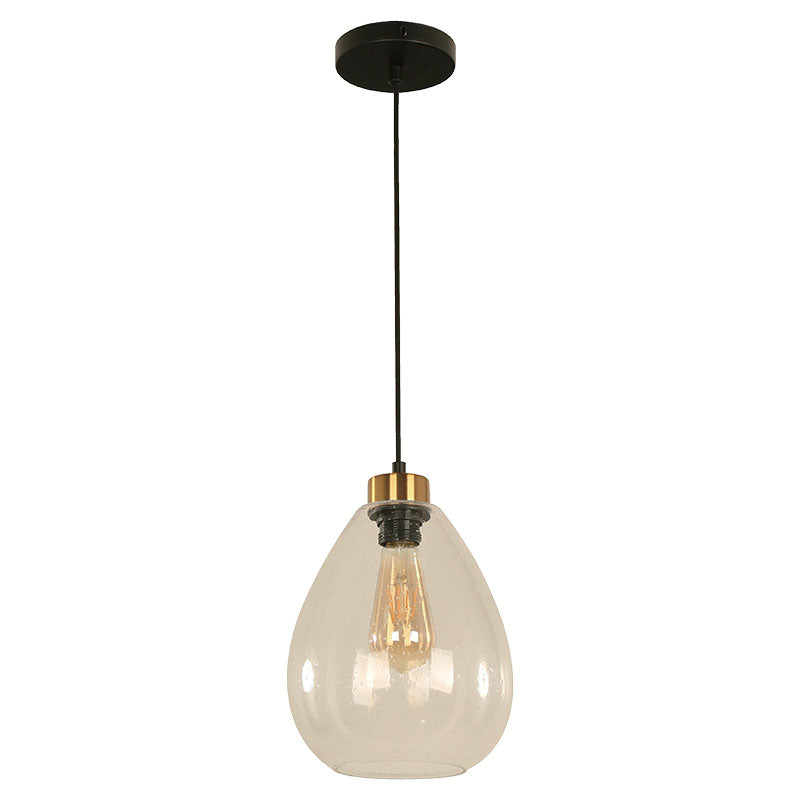 Lámpara colgante moderna negra 1 luz E27