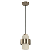 Lámpara colgante níquel satinado 1 luz E27