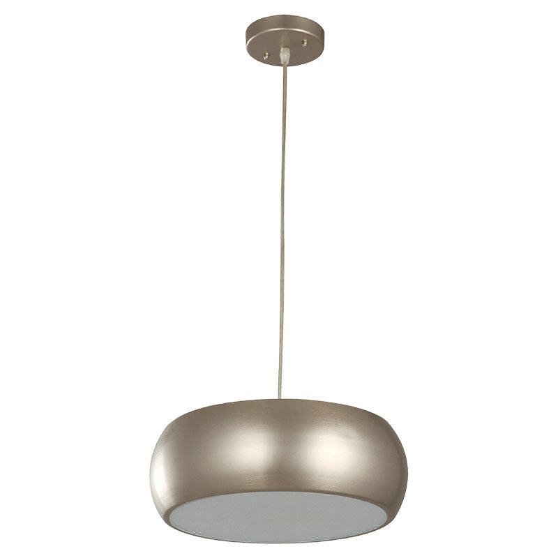 Lámpara colgar moderna níquel satín 3 luces E27