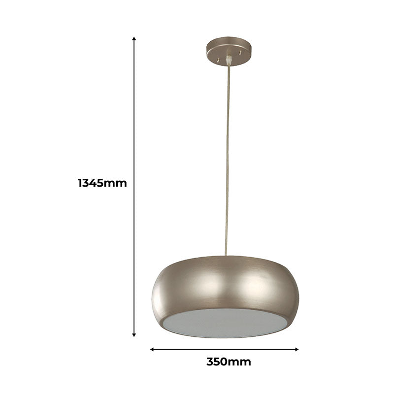 Lámpara colgar moderna níquel satín 3 luces E27