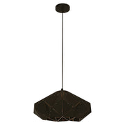 1-light E27 gold and black pendant lamp