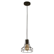 Vintage black pendant light 1-bulb