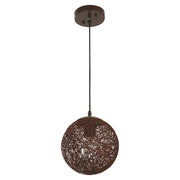 Chocolate natural sphere pendant light 1 light E27