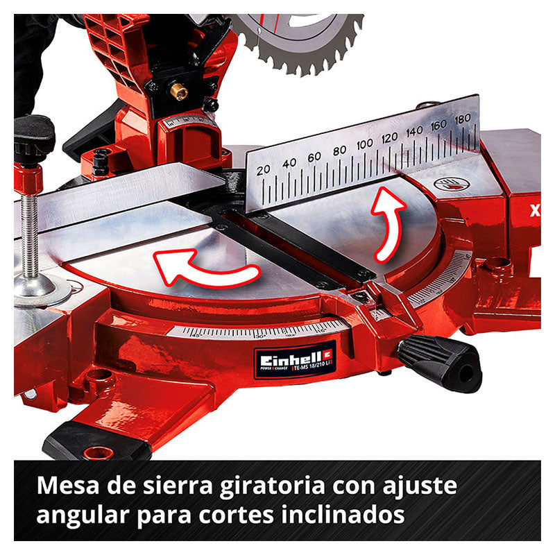 Sierra ingleteadora 8 1/4" inalámbrica 18 V Einhell