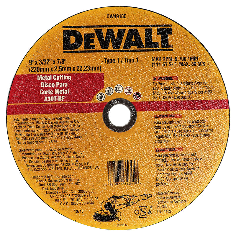 Discos para esmeril