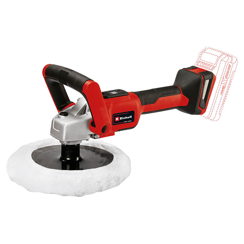 Pulidora 7" inalámbrica 18 V Einhell sin carbones