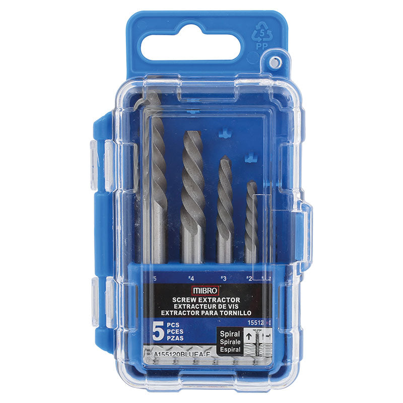 Screw Extractor Set, 5-Piece