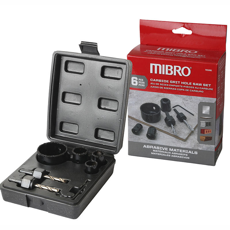 Carbide Ceramic Hole Saw Set 6 pieces