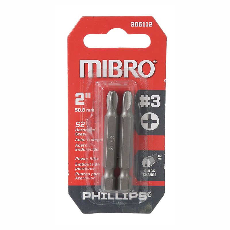 Puntas Phillips #3 2" 2 piezas