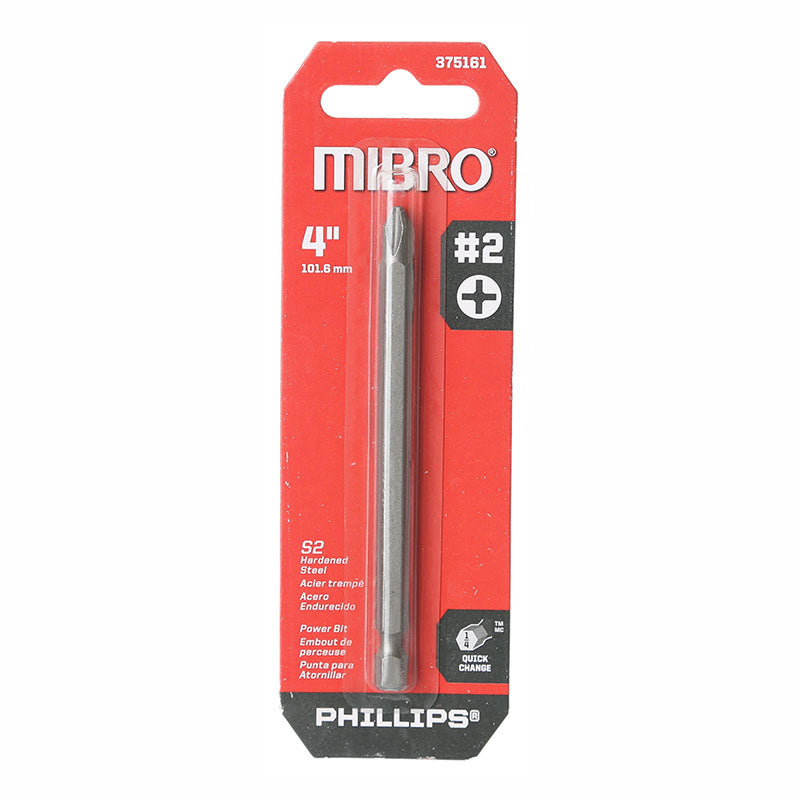 Phillips #2 4" bits