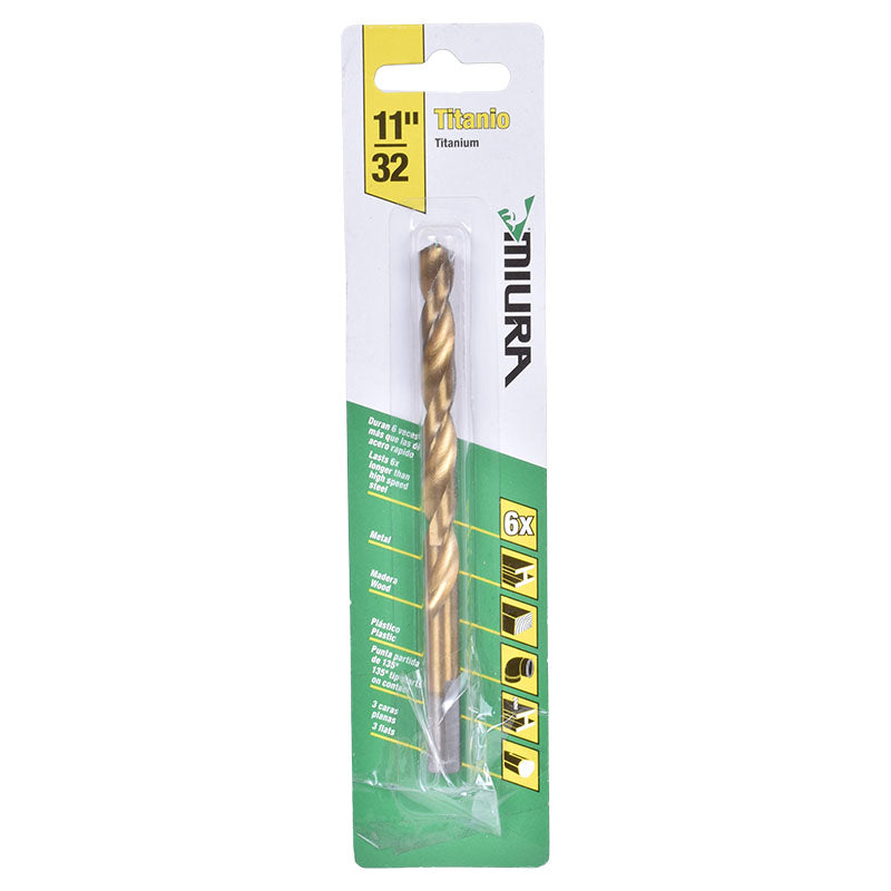 Broca titanio 11/32"