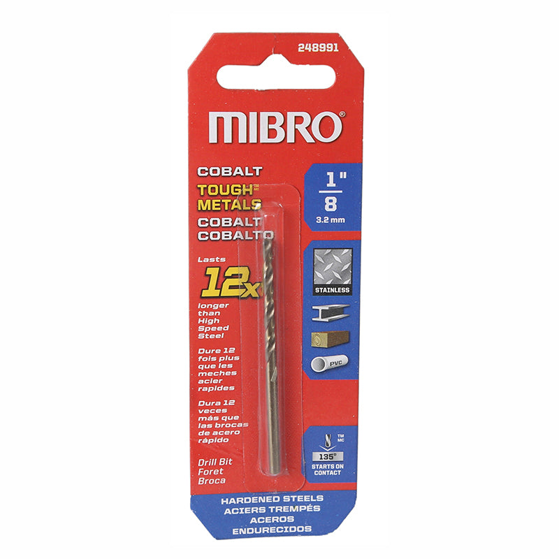 Broca cobalto 1/8"