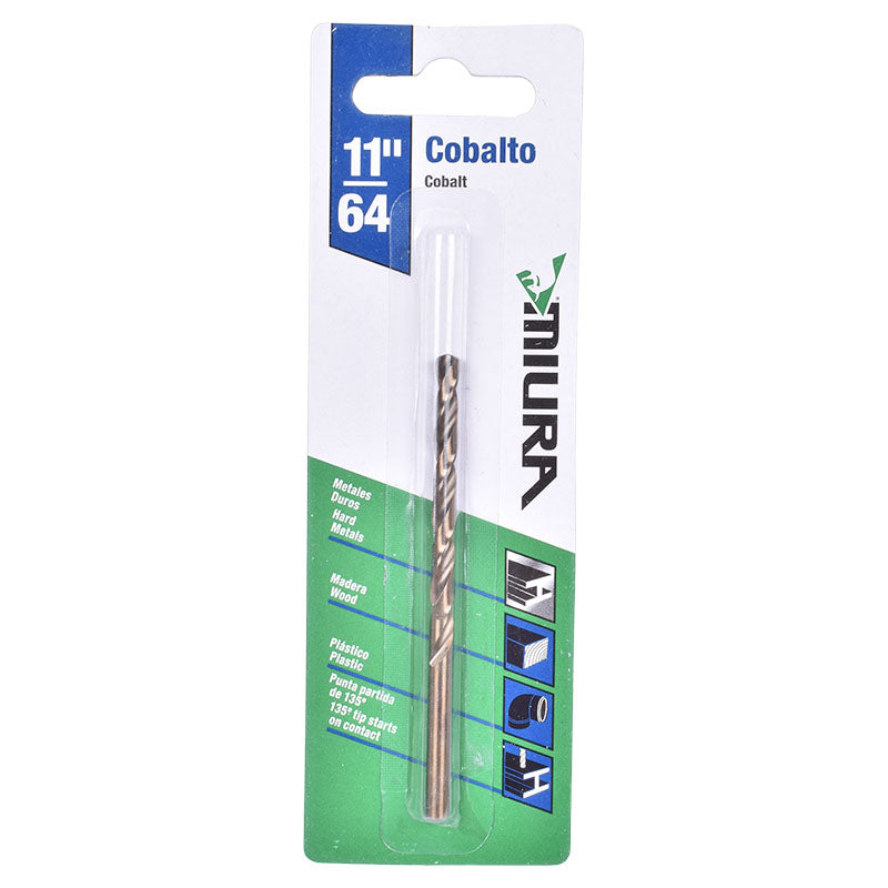 Cobalt drill bit 11/64"