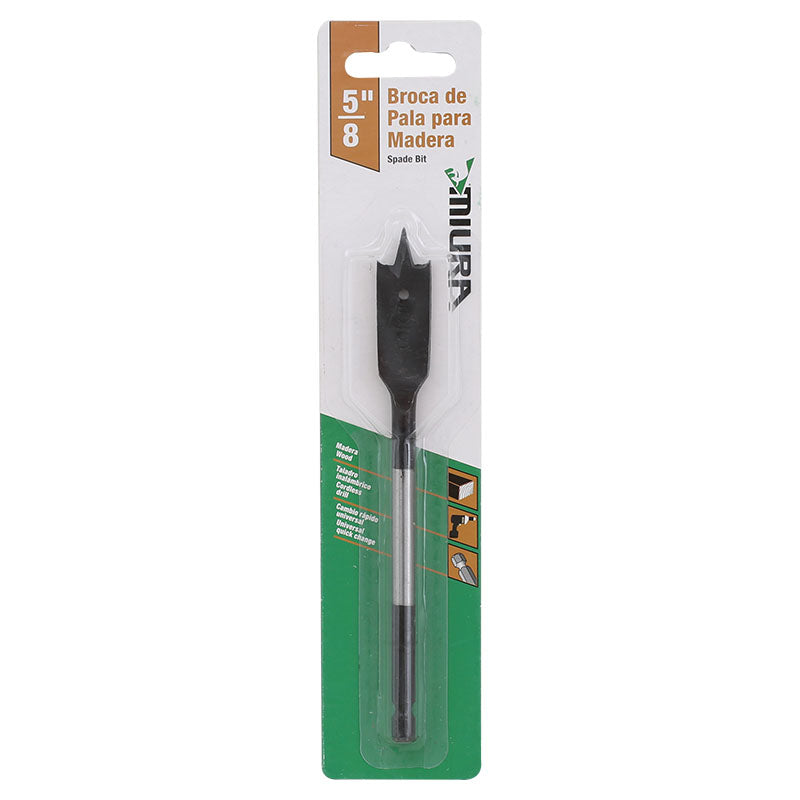 Broca paleta para madera 5/8"