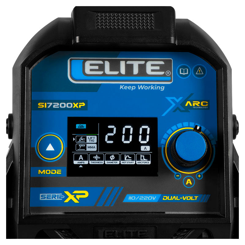 Máquina de soldar inversor MMA TIG Lift Arc 200 A 110-220 V Elite