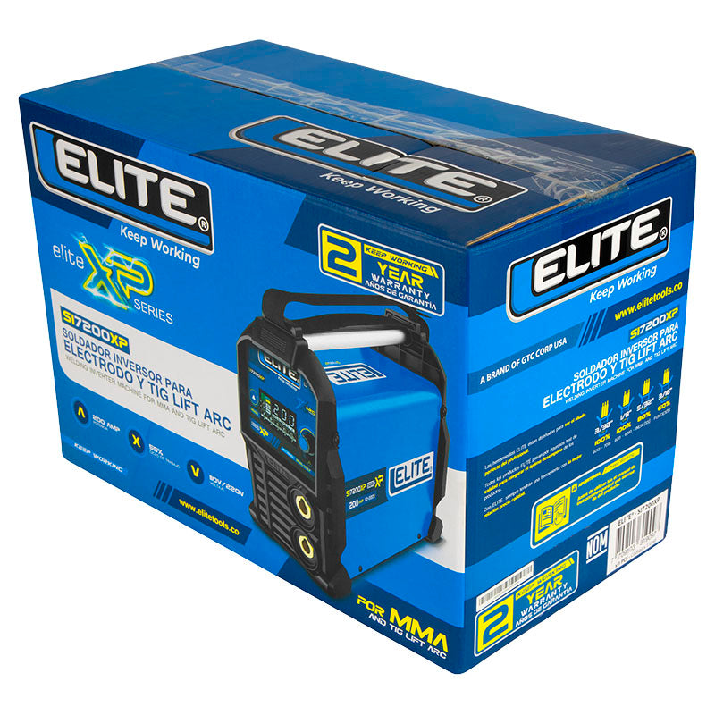 Máquina de soldar inversor MMA TIG Lift Arc 200 A 110-220 V Elite