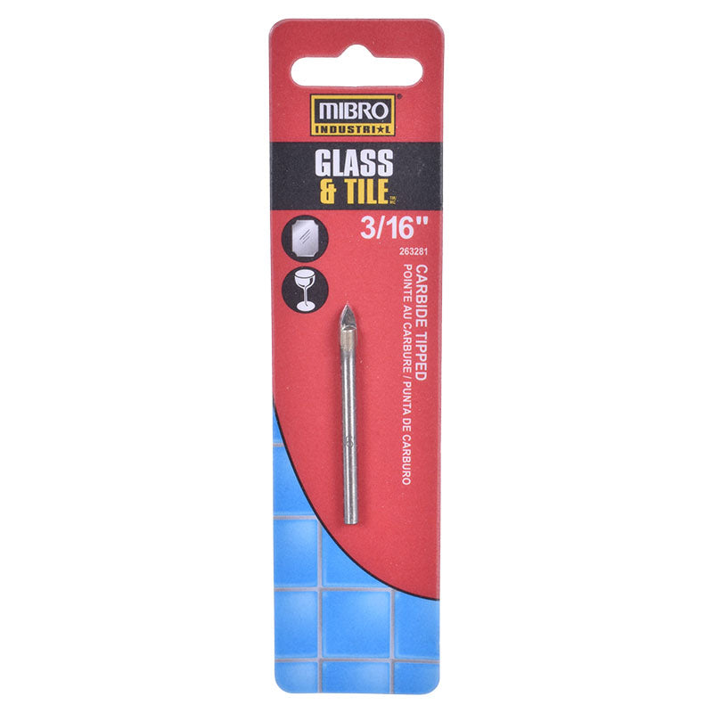 Glass drill bit 3/16"