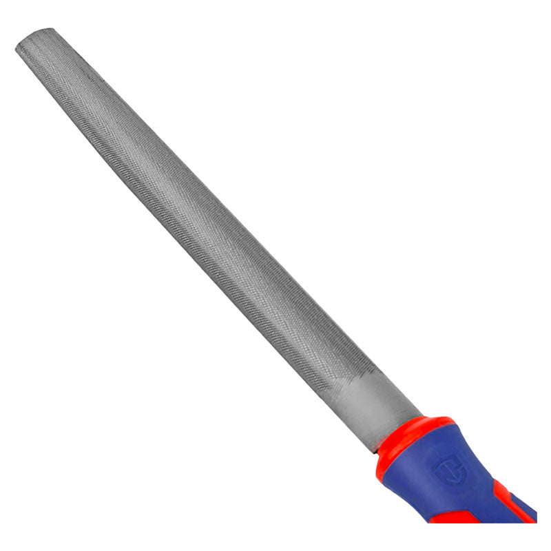 Workpro 8" half-round metal file with bi-material handle
