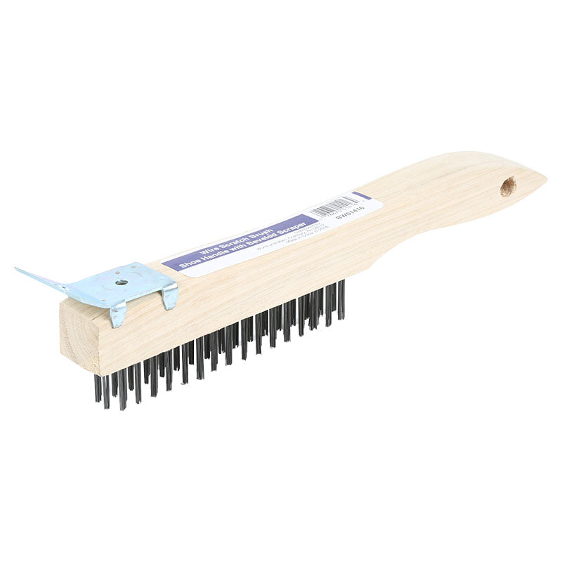 Cepillo de madera con raspador 4 x 16 filas