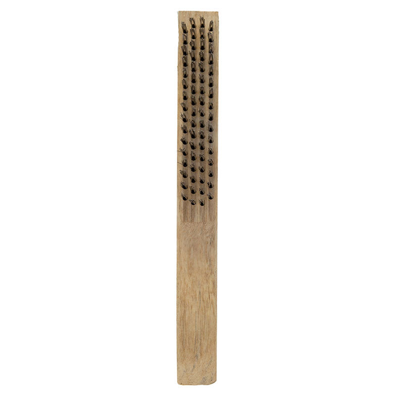 Cepillo de madera acero inoxidable con raspador 4 x 16 filas