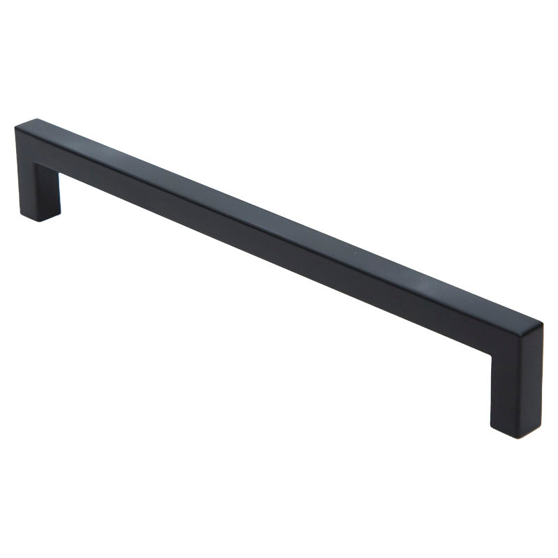 Manija acero cuadrada negra 19,2 cm 1 ud