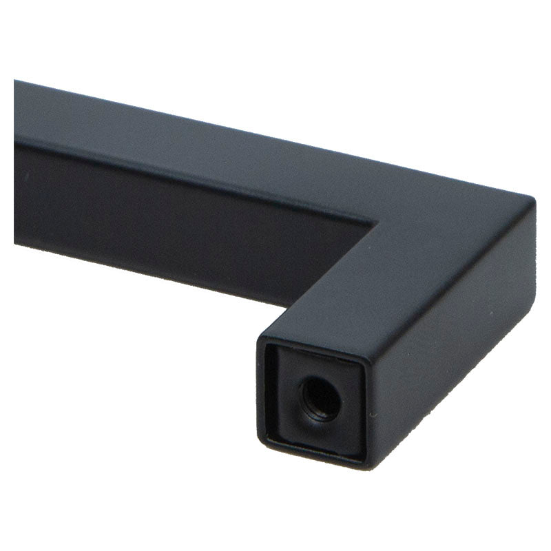 Manija acero cuadrada negra 19,2 cm 1 ud