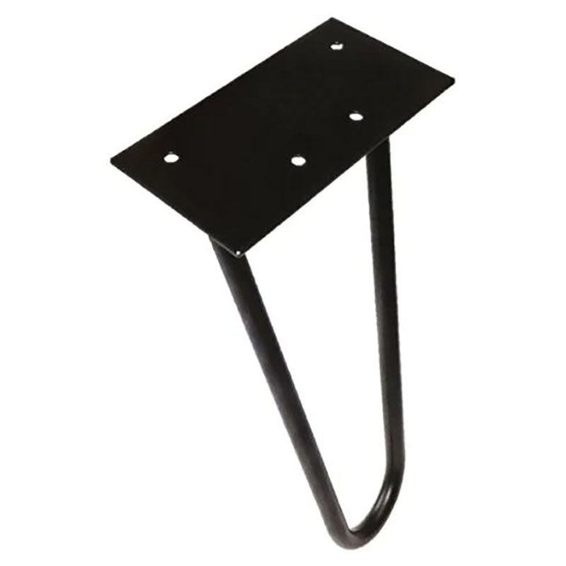 Pata vintage acero negro diagonal 300 mm 120 x 60 mm