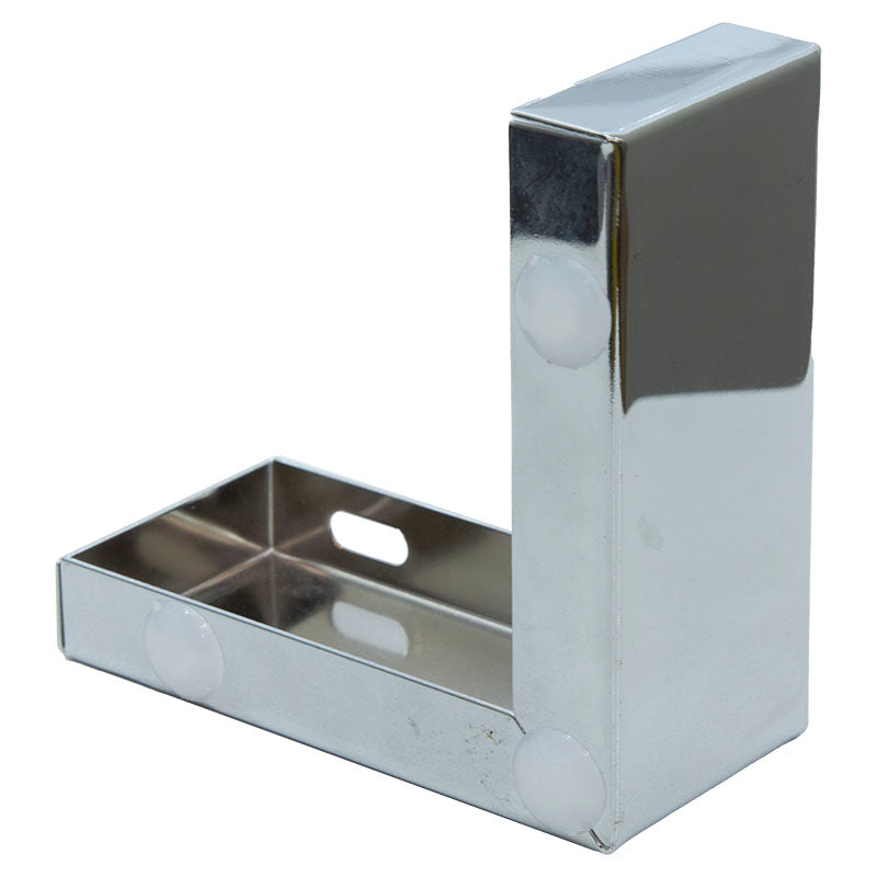 Leg for corner furniture chromed steel corner 1 pc