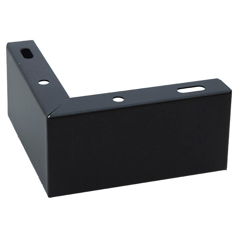 Pata para mueble esquinera acero esquinera negra  1 ud